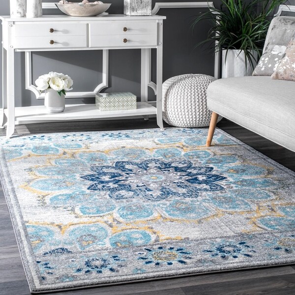 Yellow Floral Pattern Area Rug 63x48 Inch Floor Rug,Non-Slip Large Carpet for Bedroom,Living Room,Kids Room Yellow Floral Pattern Area Rug 63x48 Inch Floor Rug,Non-Slip Large Carpet for Bedroom,Living Room,Kids Room